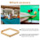 2Stk Billarddreibein Holzgestell Desktop 8