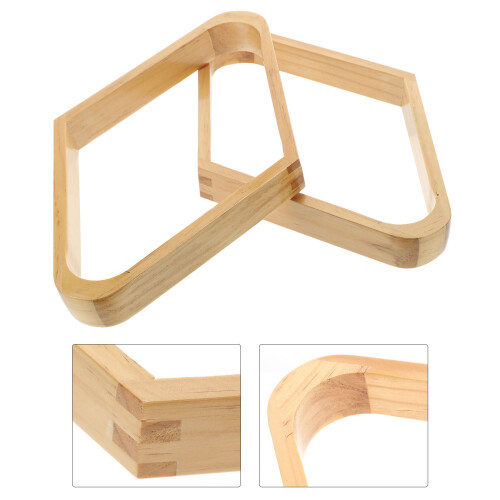 2Stk Billarddreibein Holzgestell Desktop 2