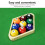 2Stk Billarddreibein Holzgestell Desktop 10