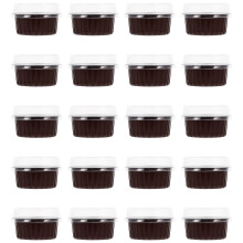 20Sets Kaffeefarbene Backförmchen Aus Dickem Aluminium Für Desserts