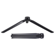 2St Opvouwbare Broadcast Tripod Zwart Met Antislip Rubber Voor Camera
