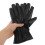 Ein Paar Schwarze Kunstlederhandschuhe 7