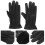Ein Paar Schwarze Kunstlederhandschuhe 10