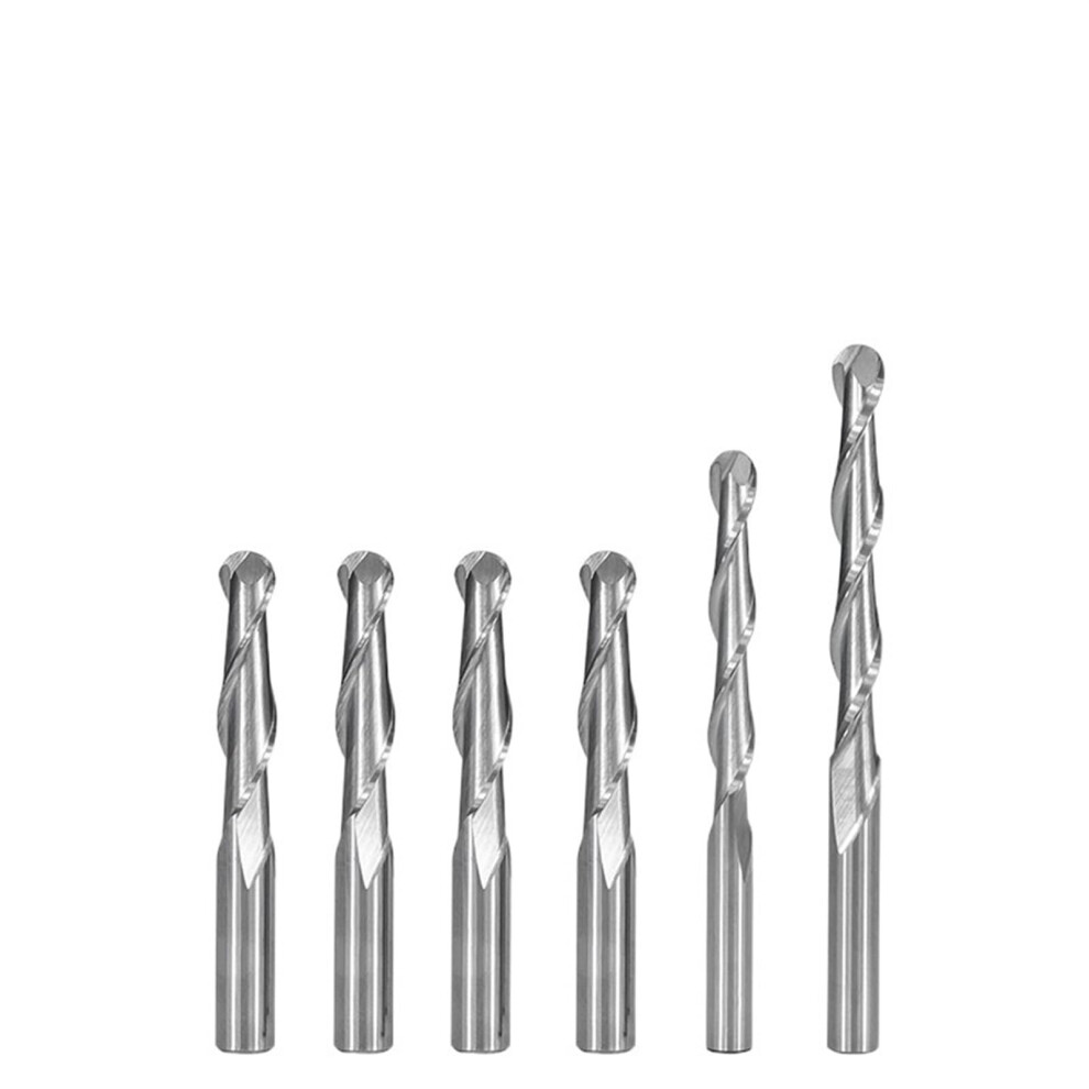 Ball Nose Carbide End Mill Cnc Cutter Router Bits Spiral Milling Tool Two Edge Shank 4Mm-6Mm 4X42x70 9084446374650