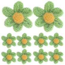 10Stk Kleine Patch Garnblume Für Bekleidung