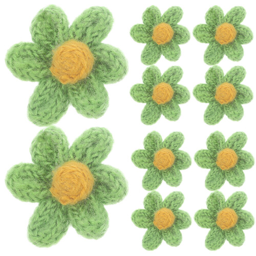 10Stk Kleine Patch Garnblume Für Bekleidung 2