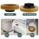 2 Sets Toiletten-Dichtungs- Kunststoff Scharnier 7
