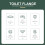 2 Sets Toiletten-Dichtungs- Kunststoff Scharnier 6