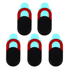 Sticker Webcam Abdeckung Mini Größe Schwarz Rot Für Handy Laptop