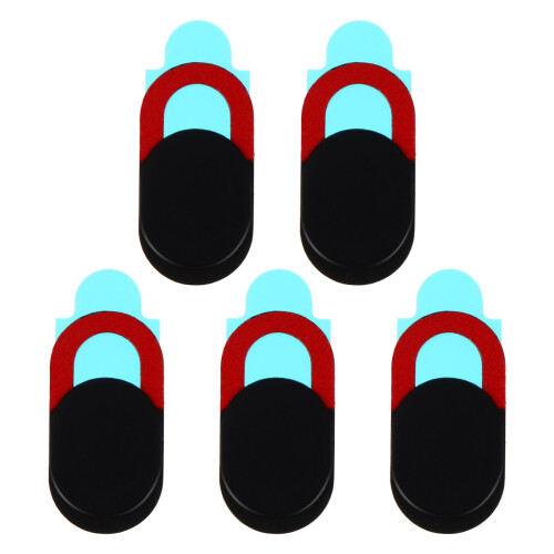 Sticker Webcam Abdeckung Mini Größe Schwarz Rot Für Handy Laptop