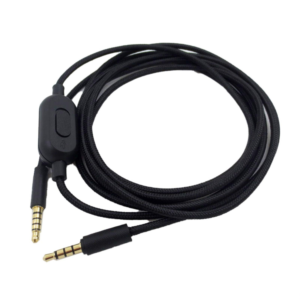 Game Headphone Audio Cable For Logitech G233/G433/Gpro/Gprox, 2M Oxygen Copper Wire, No Mic, Volume Control 9354506242183