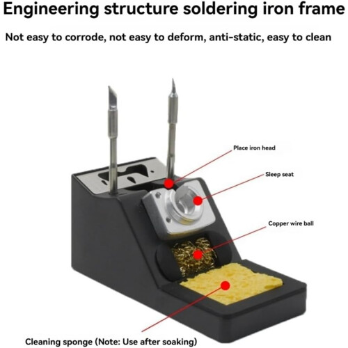 Soldering Iron Holder Sleep Function Universal Multifunction C210/C245 Handle For Power Station Tools 2