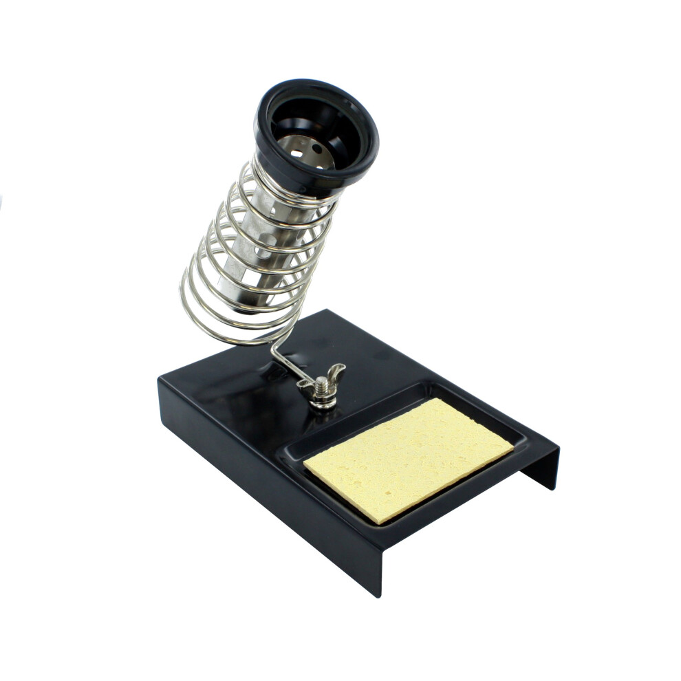 Soldering Iron Stand, Black And Grey, Universal Compatibility, Metal Construction, Compact Size, For Most Soldering Irons 9016109370471