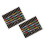 Guitarren Noten Aufkleber PVC Bunt 2 Sets 1