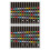 Guitarren Noten Aufkleber PVC Bunt 2 Sets 4