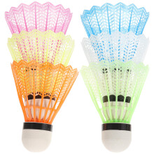 36 Stk Kunststoff-Badminton Kinder Bunt Federball