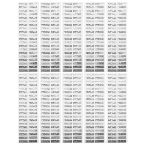400St Waarschuwingsstickers Void Labels Zelfklevend Kleur 2