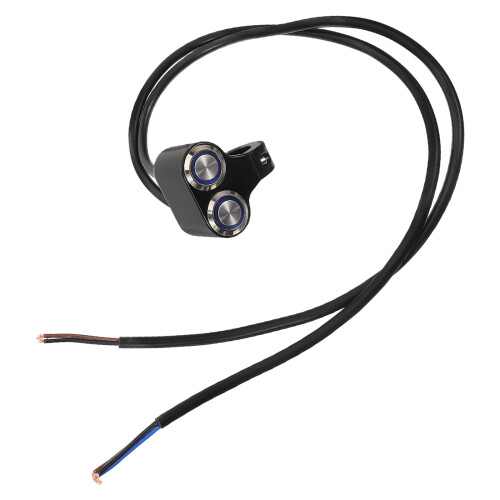 Motorcycle Fog Light Handlebar Switch Black Aluminum Material 1