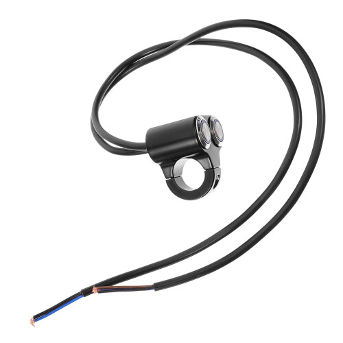 Motorcycle Fog Light Handlebar Switch Black Aluminum Material 2