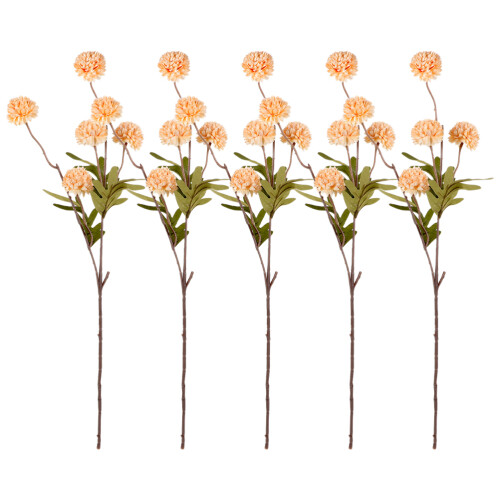 10Pcs Flores Plásticas Simuladas Dente-De- Amarelas Para DIY