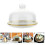 2 Sets Kuchenschutzhaube Mit Keramiktablett 8