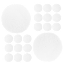 White Fuzzy Pom Poms Polyester 30 Für Modeverzierungen