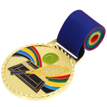 Sportmedaille Golden 1 Satz 3,15x2,76x0,12 Zoll