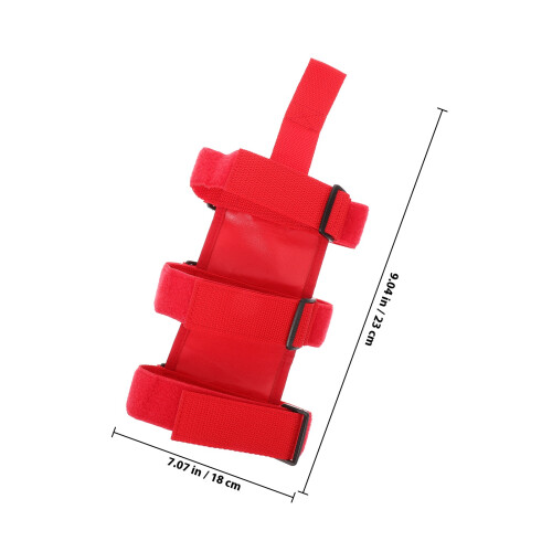 Car Fire Extinguisher Mount Strap Red Nylon Easy Fixing Holder 1