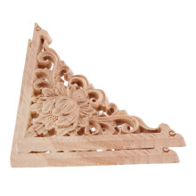 Dekorative Holzapplikatur Khaki 2 Stück