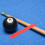Rubber Billardqueuehalter Rot 5 7,66x0,79x0,79 Zoll 4