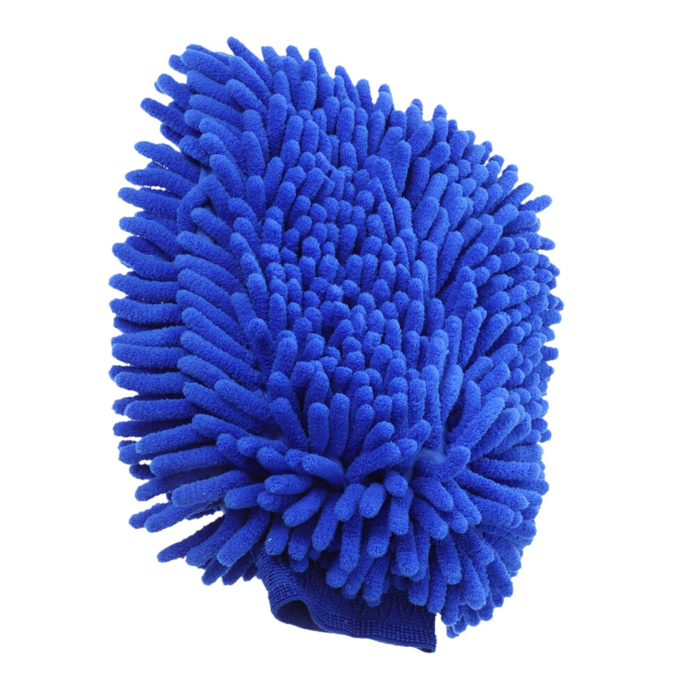 Auto Detailing Car Wash Mitts Chenille Fabric Gentle Scratch Glove For Car Cleaning Sky Blue 9016109371010