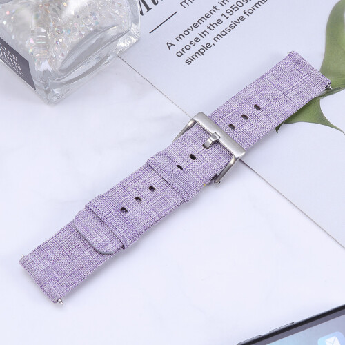 1Braceletcanvas Montre Remplacement Confort Violet Pour 2