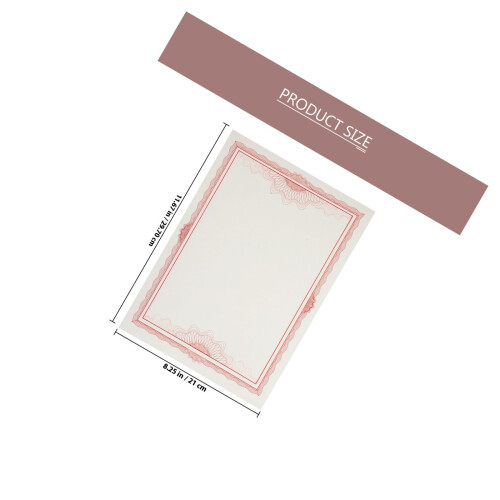 Writable Certificaatpapier Roze 6 11,67x8,25x0,04 Inch 1