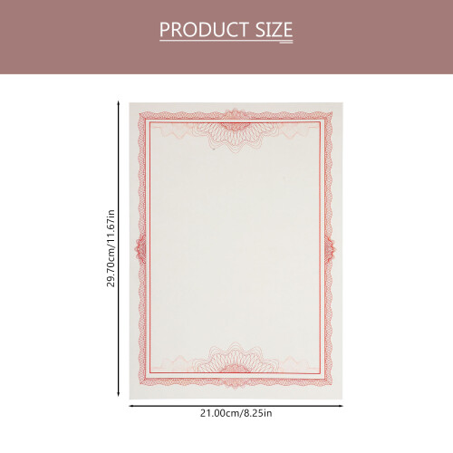 Writable Certificaatpapier Roze 6 11,67x8,25x0,04 Inch 2