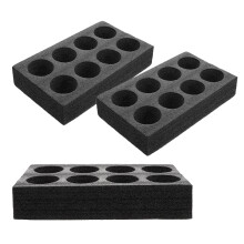 3 Shotglazen Houder 35x20x7 Cm Zwart