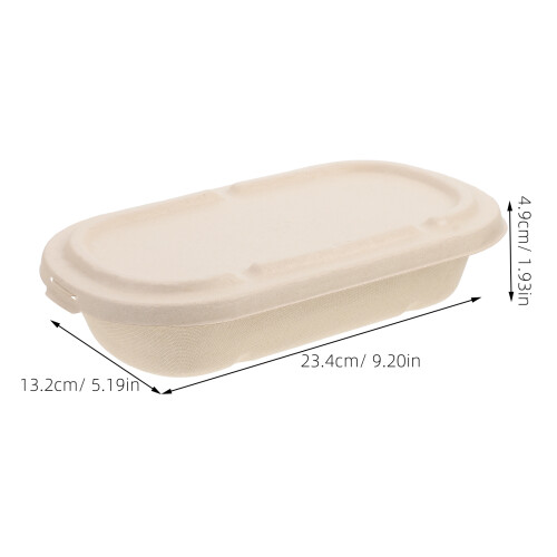 25 Sets Pulp Maaltijdvoorbereidingscontainers Draagbaar 1
