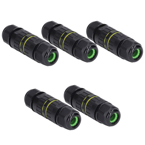 Outdoor Electrical Cable Connector IP68 Rated 5-Pack Underground 3-Wire Junction Boxes