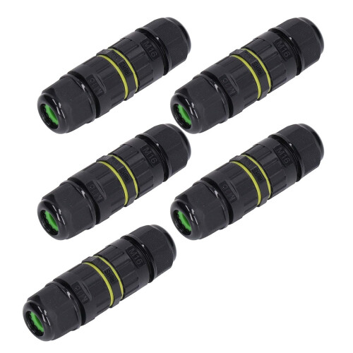 Outdoor Electrical Cable Connector IP68 Rated 5-Pack Underground 3-Wire Junction Boxes 2
