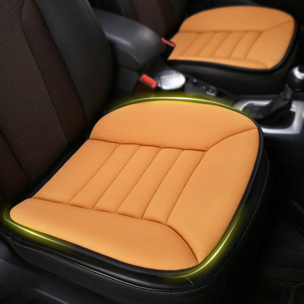 Car Seat Cushion For Renault Master Mk3 Memory Foam Driver Cushion For Height And Sciatica Back Pain Relief Black/Orange 9016109371898