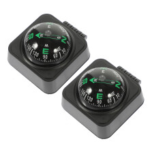 2 Dash Mount Navigationsrichtungskompass Fahrzeug Schwarz