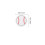Dekorative Ball Aufkleber Baseball Weiß 2400 2