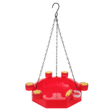 Retro Design Roter PP Vogelfutterhaus Set Für Und