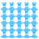 Raindrops 40 Elektrischer Isolator 5,90x4,80x3,80 Cm Blau 3