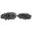 100 Stitch Plüsch Knöpfe 3 Schwarz 2