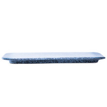 3 Blaue Keramik Sushi Teller Dekorative Japanische Servierplatte