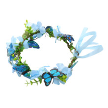 Blumenkranz Stirnband Künstliche Blüten Schmetterling