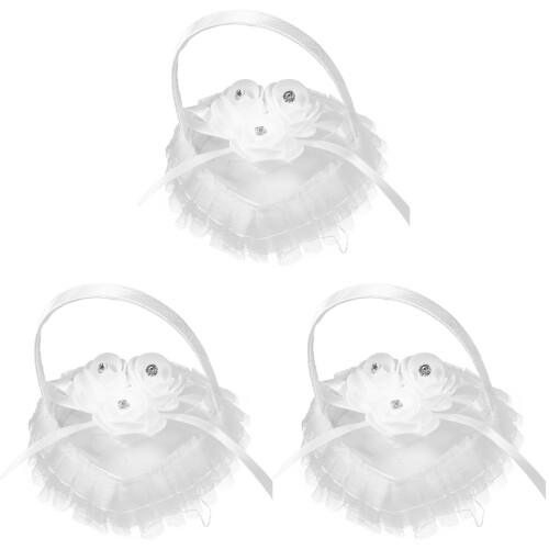 3St Herz Hochzeitsring Kissen Mit Griff 2