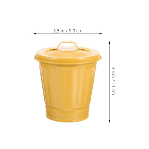 2 Mini Mülleimer Für Wohnheim Kleiner Abfalleimer Mit Deckel 1