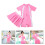 1 Set Einteiliger Badeanzug UV- Pink Polyester 4