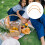 Geflochtener Picknickkorb Rattan 2 9